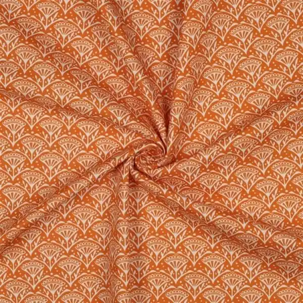 Schnäppchen Canvas Blumenfächer – orange