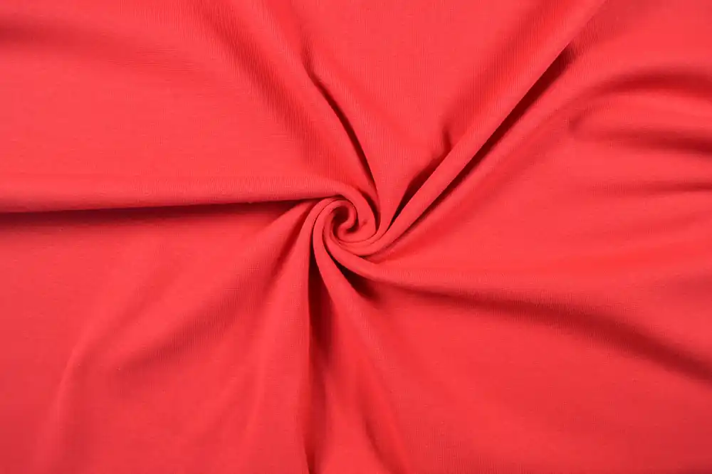 Aktuell Bündchenstoff glatt 70cm breit, rot