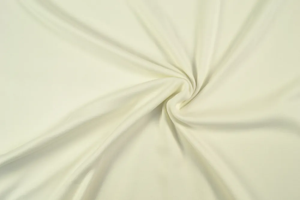 Weltweiter Versand Interlock Baumwolljersey uni, weiß