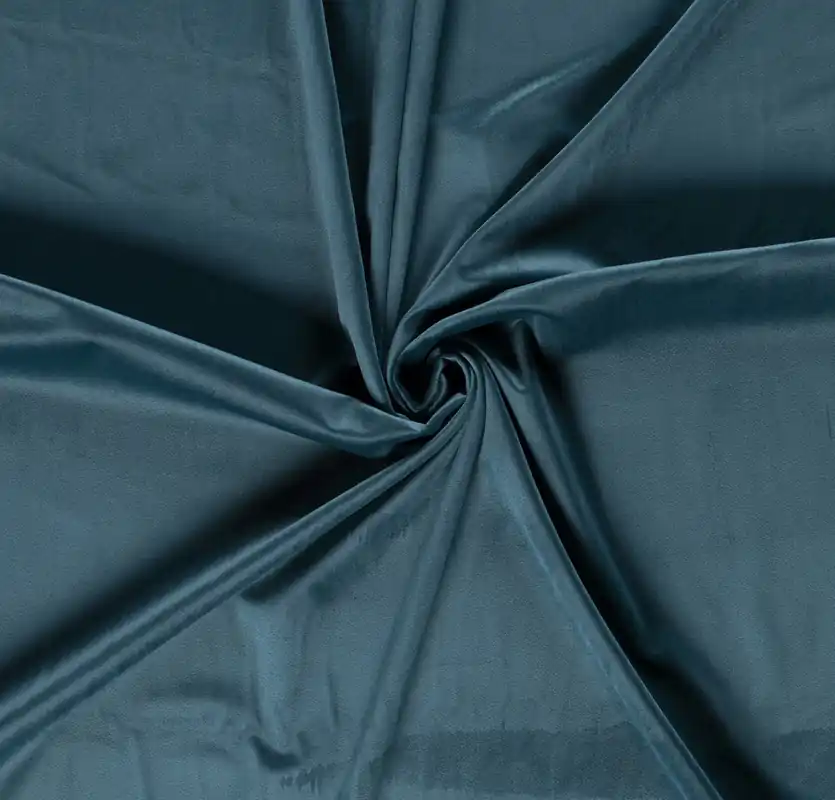 Abverkauf Samt uni petrol