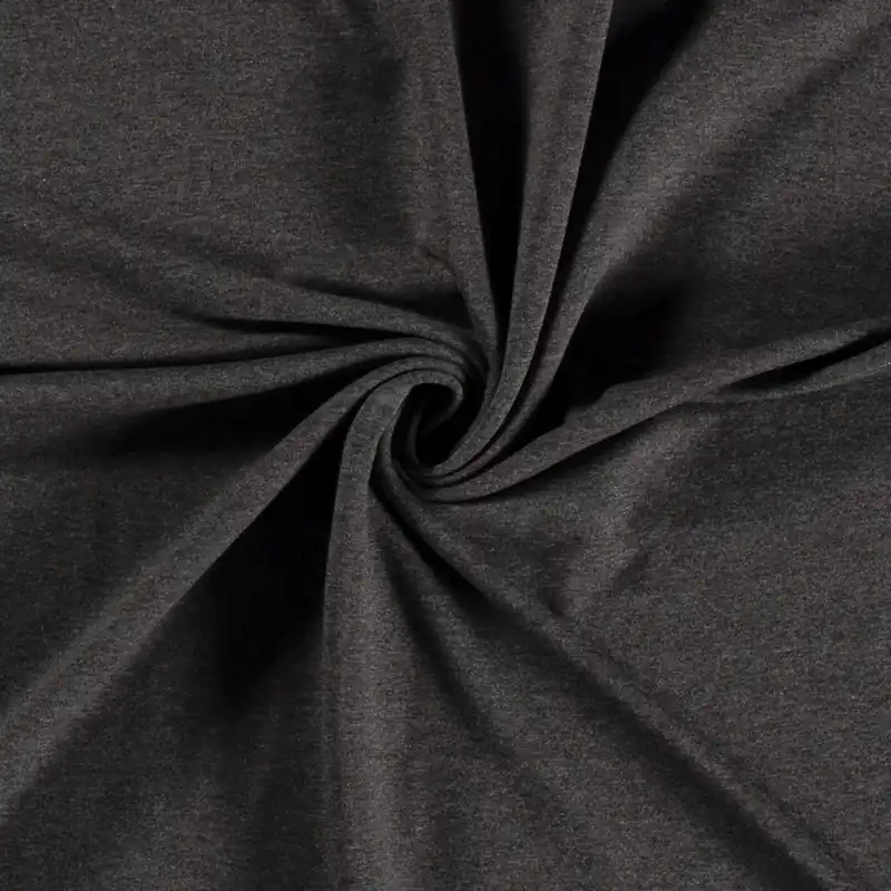 Weltweiter Versand French Terry melange dunkelgrau