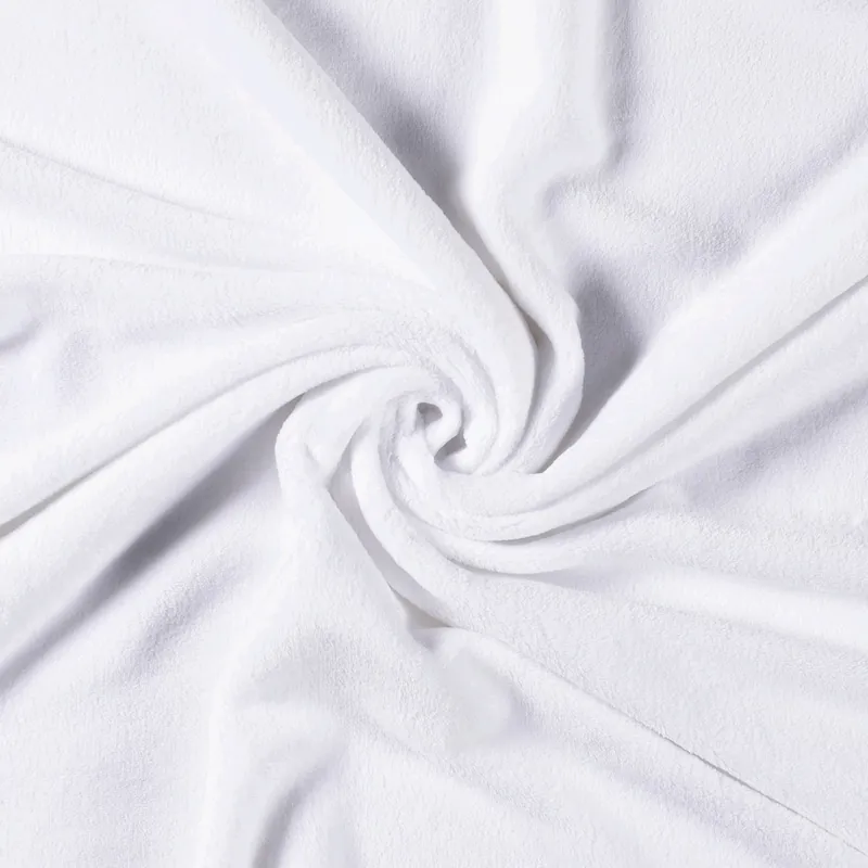 Wellnessfleece uni optisches weiß Garantierte Lieferung