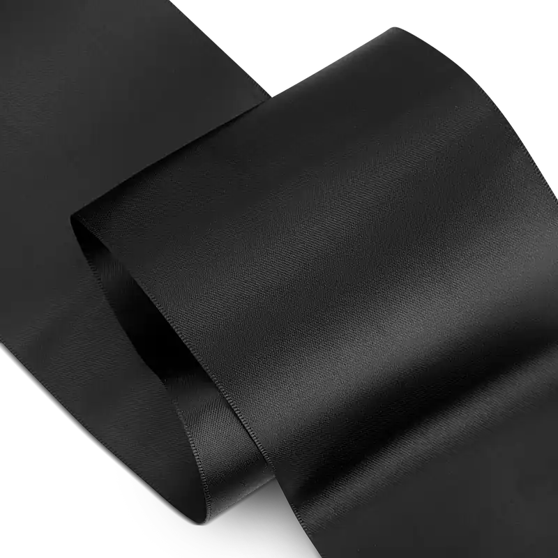 Preisreduziert Satinband 100 mm schwarz 5 m